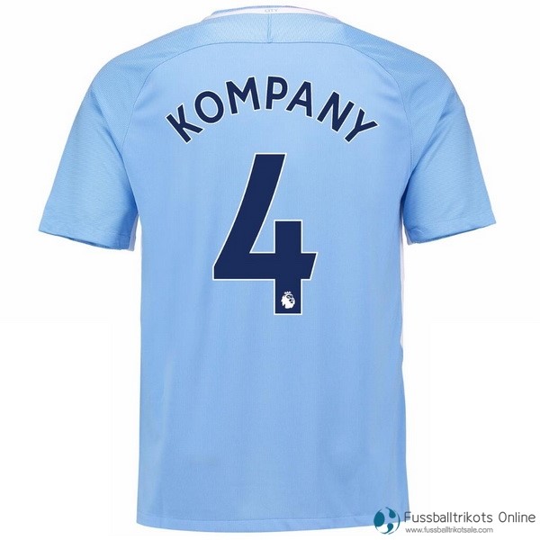 Manchester City Trikot Heim Kompany 2017-18 Fussballtrikots Günstig